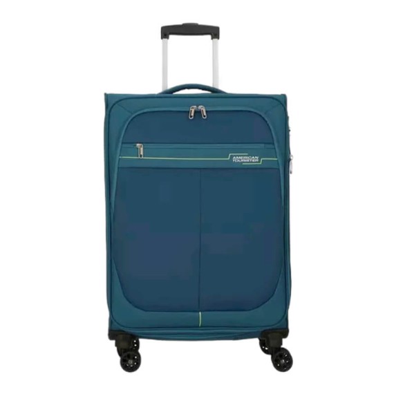 AMERICAN TOURISTER Mala de Viagem Média 68cm 4R Exp. Deep Dive Azul Petróleo/Lima | Ref. 92MA290361