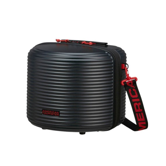 AMERICAN TOURISTER Necessaire de Viagem Rollio Preto/Vermelho | Ref. 92MG900109