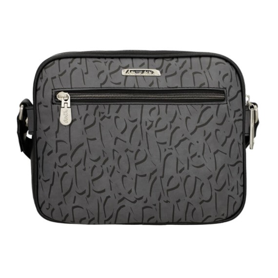 ANEKKE Bolsa Crossbody Média Core Crust Preta | Ref. 280.39893-188 ANEKKE Bolsa Crossbody Média Core Crust Preta | Ref. 280.39893-188
