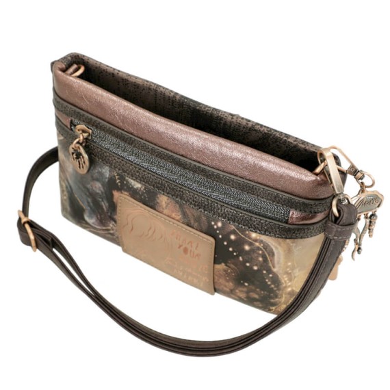 ANEKKE Bolsa de Tiracolo Pequena Dreamverse Land Castanho Café | Ref. 280.39713-295