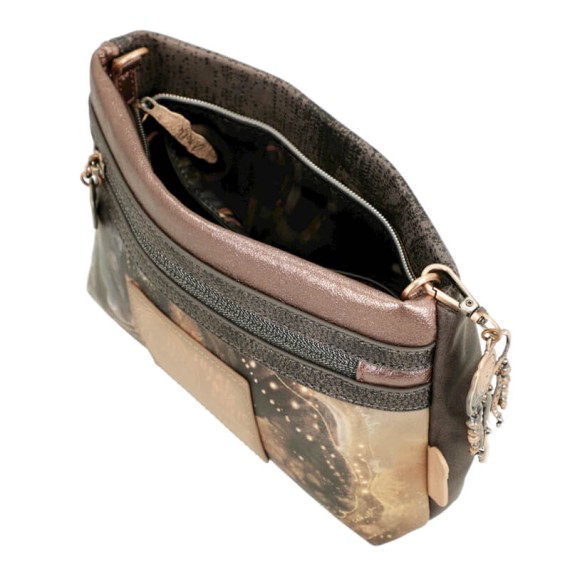 ANEKKE Bolsa de Tiracolo Pequena Dreamverse Land Castanho Café | Ref. 280.39713-295