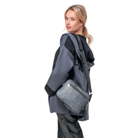 ANEKKE Bolsa Crossbody Média Core Crust Preta | Ref. 280.39893-188 ANEKKE Bolsa Crossbody Média Core Crust Preta | Ref. 280.39893-188
