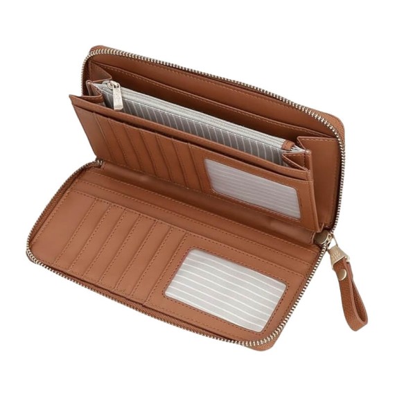 Carteira de Senhora com Fecho PEPE JEANS Elia Castanha | Ref. 186.7948532