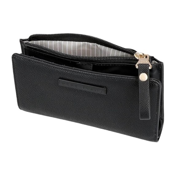 Carteira Média com Porta-Moedas PEPE JEANS Elia Preta | Ref. 186.7948631
