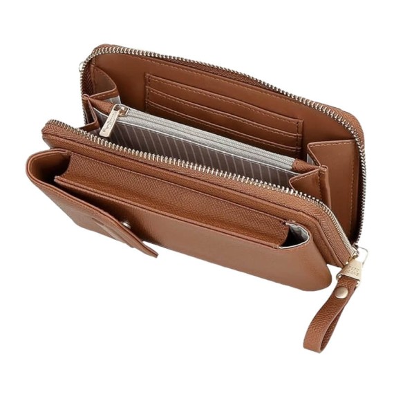 Carteira Bolsa e Porta Telemóvel PEPE JEANS Elia Castanha | Ref. 186.7945332