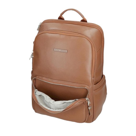 Mochila para Portátil 15.6” Adapt. PEPE JEANS Elia Castanha | Ref. 186.7942432