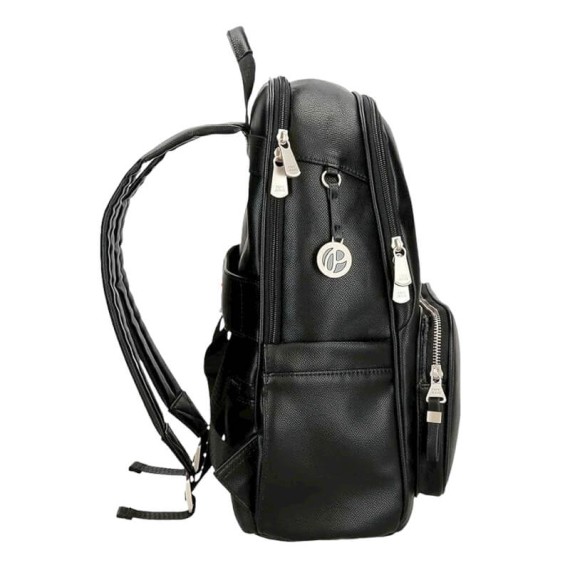 Mochila para Portátil 15.6” Adapt. PEPE JEANS Elia Preta | Ref. 186.7942431