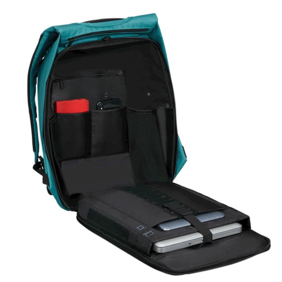 SAMSONITE Mochila Anti-Roubo para Portátil 15.6 Securipak 2.0 Azul/Laranja | Ref. 92KO800221