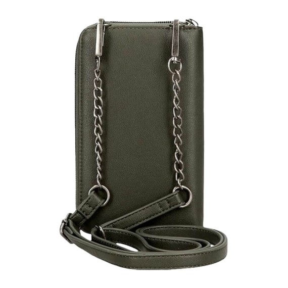 Carteira Bolsa Porta Telemóvel PEPE JEANS Christine Verde Escuro | Ref. 186.7095342