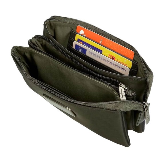 Necessaire Três Compartimentos PEPE JEANS Christine Verde Escuro | Ref. 186.7094342