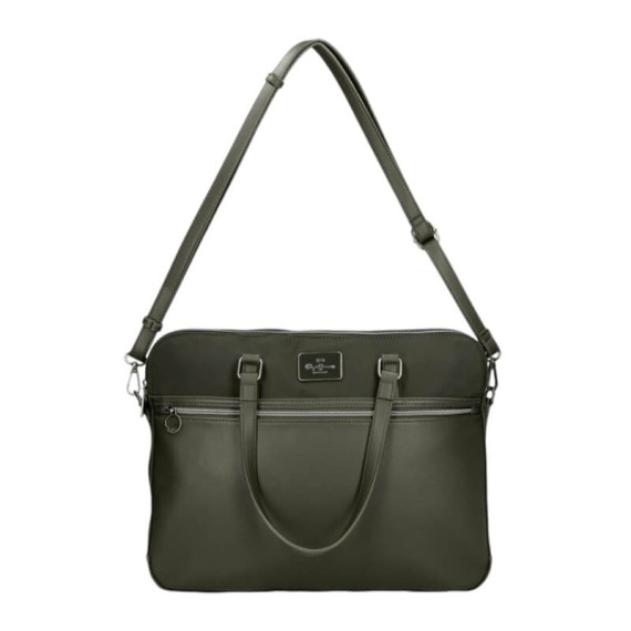 Pasta para Computador 15.6” 2C Adapt. PEPE JEANS Christine Verde Escuro | Ref. 186.7096042