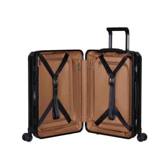 SAMSONITE Mala de Cabine / Trolley 55cm 4R Lite-Box Alu Boss Preta | Ref. 92KO300128
