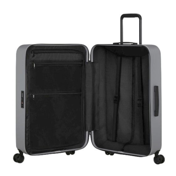 SAMSONITE Mala de Viagem / Trolley Grande 75cm 4R Quadrix Prateada | Ref. 92KG700325