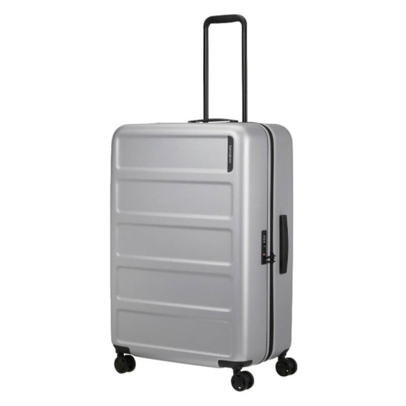 SAMSONITE Mala de Viagem / Trolley Grande 75cm 4R Quadrix Prateada | Ref. 92KG700325