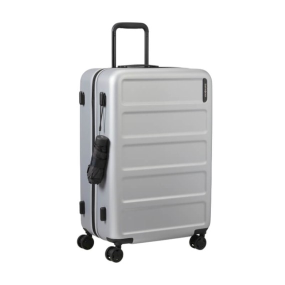 SAMSONITE Mala de Viagem / Trolley Grande 75cm 4R Quadrix Prateada | Ref. 92KG700325
