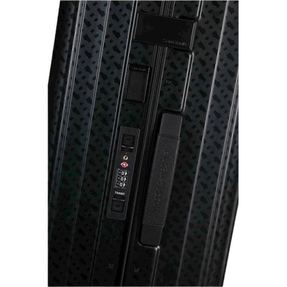 SAMSONITE Mala de Viagem / Trolley Médio 69cm 4R Lite-Box Alu Boss Preta | Ref. 92KO300228