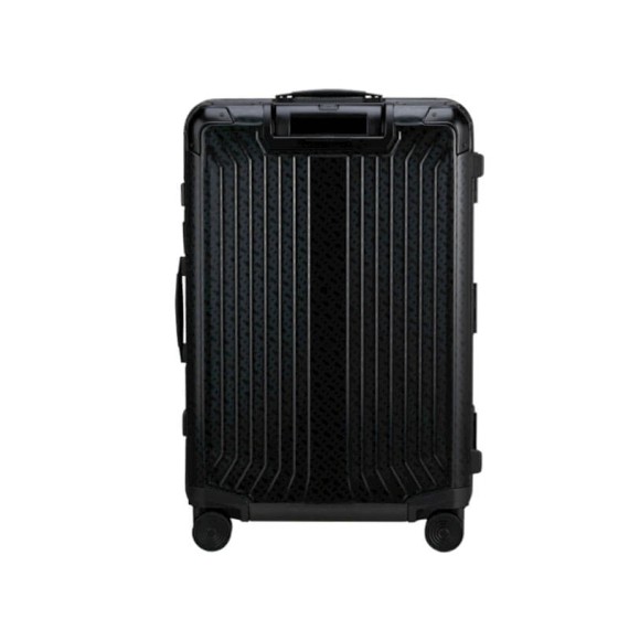 SAMSONITE Mala de Viagem / Trolley Médio 69cm 4R Lite-Box Alu Boss Preta | Ref. 92KO300228
