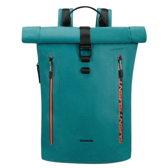 SAMSONITE Mochila Rolltop para Portátil 15.6” Coatify Biz Azul/Laranja | Ref. 92KP500421