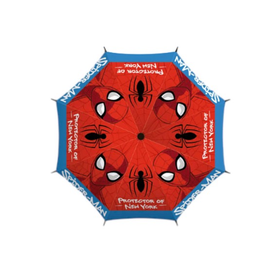 Guarda-Chuvas Comprido Aut. 48/8 85cm SPIDERMAN Preto | Ref. 319.SM16541P