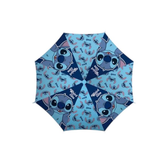 Guarda-Chuvas Comprido Aut. 48/8 85cm STITCH Azul | Ref. 319.WD16530A