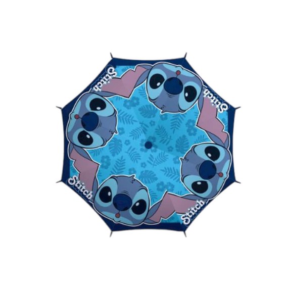 Guarda-Chuvas Comprido Aut. 48/8 85cm STITCH Azul Escuro | Ref. 319.WD16530AE