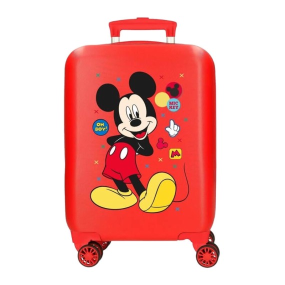 Mala de Cabine / Trolley 50cm 4R MICKEY Enjoy The Day Vermelha | Ref. 186.4681367