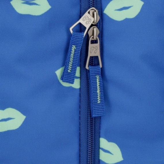 Mochila Escolar Adap. 40Cm 2C c/ Carro PEPE JEANS Ruth Azul | Ref. 186.60422T1
