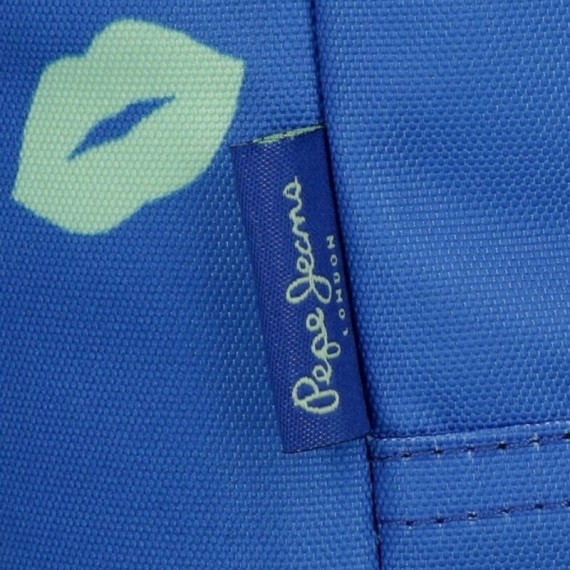 Mochila Escolar Adap. 40Cm 2C c/ Carro PEPE JEANS Ruth Azul | Ref. 186.60422T1