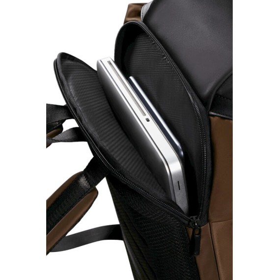SAMSONITE Mochila para Portátil 15.6” c/ Aba Relyon Castanha | Ref. 92KP800303