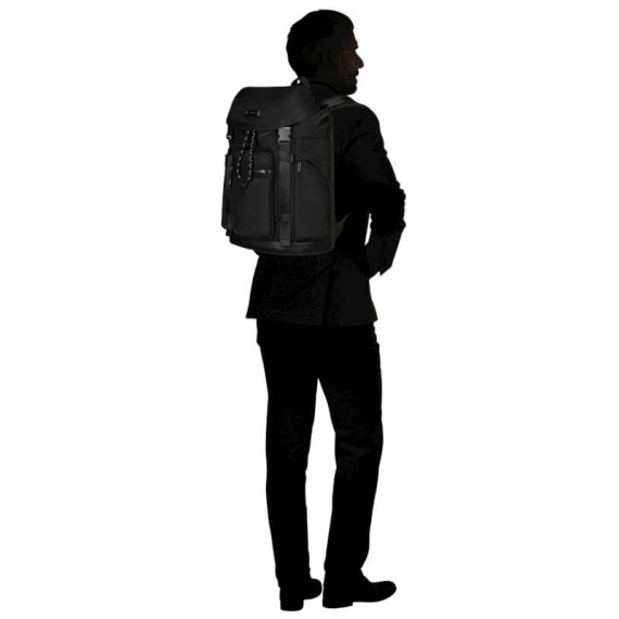 SAMSONITE Mochila para Portátil 15.6” c/ Aba Relyon Preta | Ref. 92KP800309 SAMSONITE Mochila para Portátil 15.6” c/ Aba Relyon Preta | Ref. 92KP800309