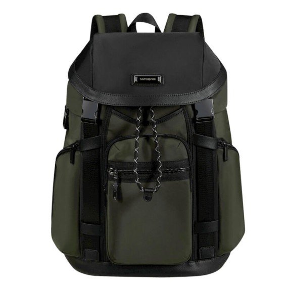 SAMSONITE Mochila para Portátil 15.6” c/ Aba Relyon Verde | Ref. 92KP800304