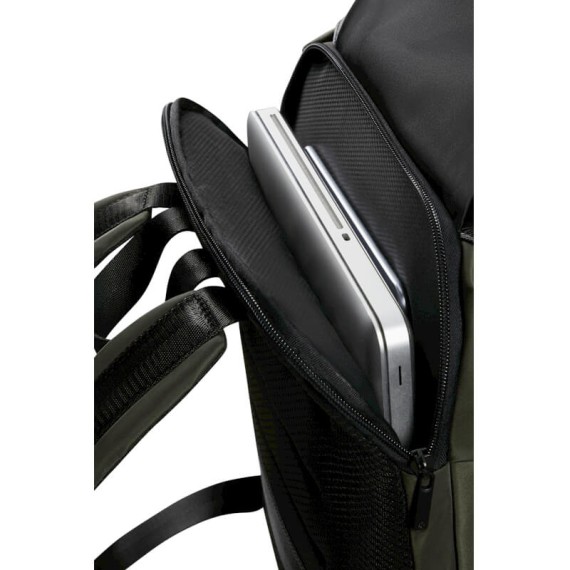 SAMSONITE Mochila para Portátil 15.6” c/ Aba Relyon Verde | Ref. 92KP800304