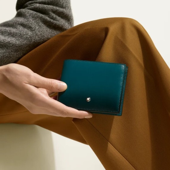 Carteira Horizontal 6CC MONTBLANC Meisterstück Cyprus Blue | Ref. 238.198800