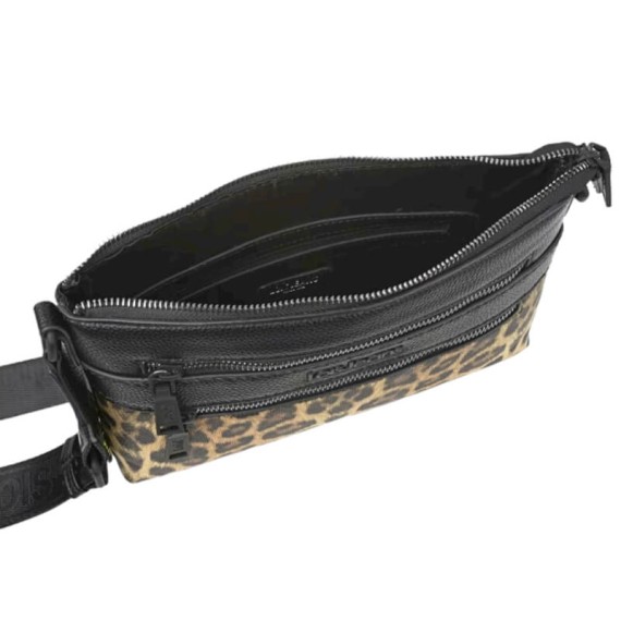 Bolsa de Tiracolo c/ 2 Bolsos Frontais LOIS Eugene Preta | Ref. 237.32534401