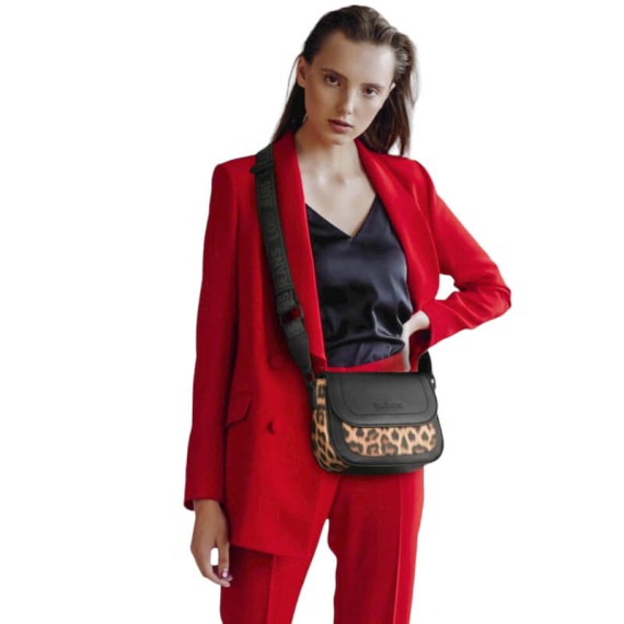 Bolsa de Tiracolo c/ Pala LOIS Eugene Preta | Ref. 237.32538501