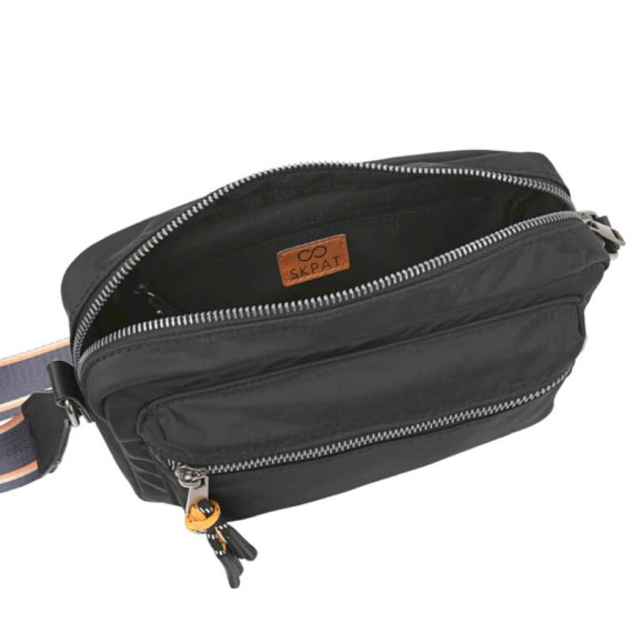 Bolsa de Tiracolo Média SKPAT Parma Preta | Ref. 237.32398601