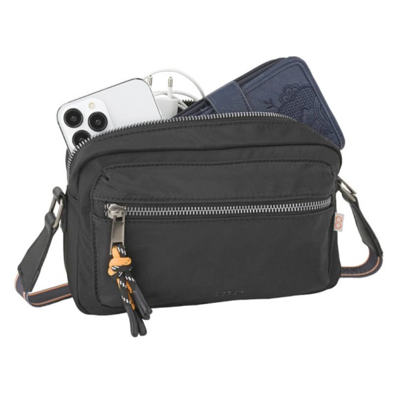 Bolsa de Tiracolo Média SKPAT Parma Preta | Ref. 237.32398601