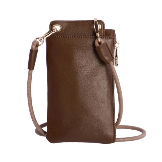 Bolsa Porta Telemóvel DON ALGODON Varese WQI7820051 Castanha | Ref. 278.WQI7820051