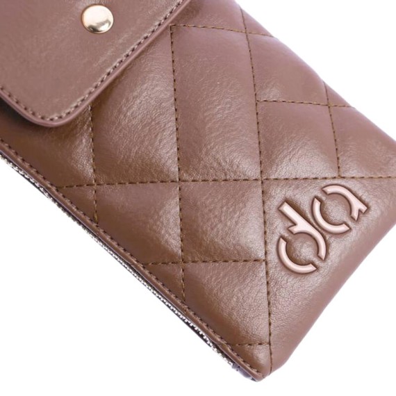 Bolsa Porta Telemóvel DON ALGODON Varese WQI7820051 Castanha | Ref. 278.WQI7820051