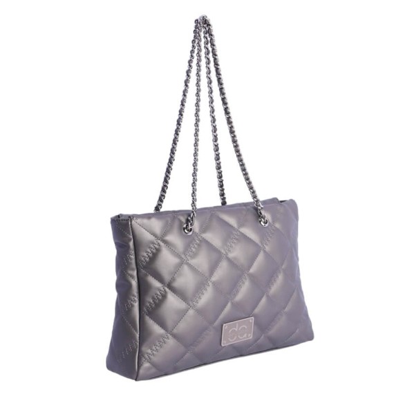 Mala de Ombro DON ALGODON Livorno 0QI7826300 Prateada | Ref. 278.0QI7826300