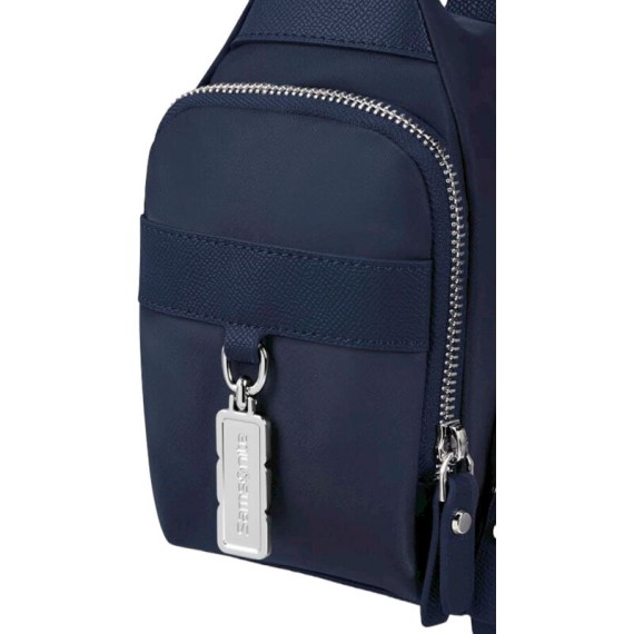 SAMSONITE Bolsa de Ombro c/ 2 Bolsos Frontais Karissa Evo Azul Noite | Ref. 92KP200341