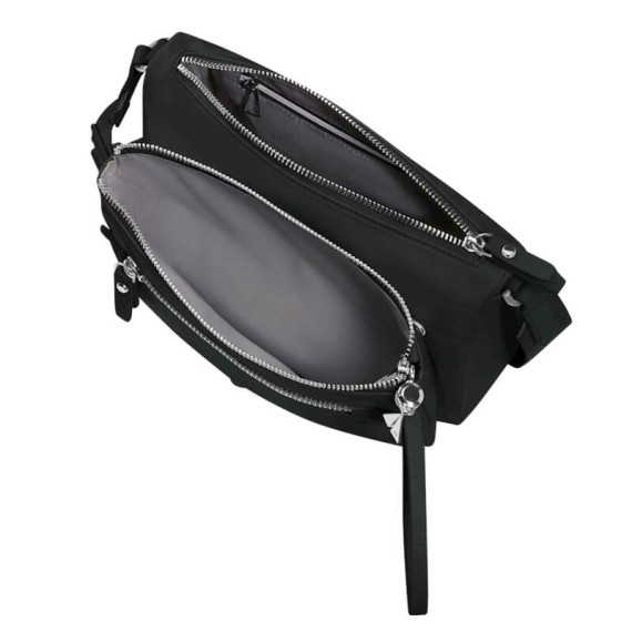 SAMSONITE Bolsa de Ombro c/ Pouch Karissa Evo Preta | Ref. 92KP200209