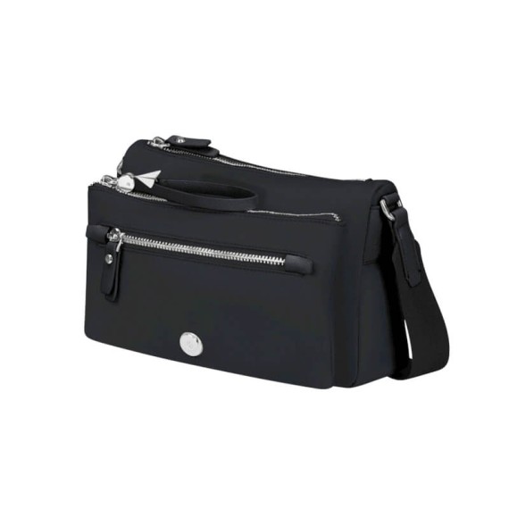 SAMSONITE Bolsa de Ombro c/ Pouch Karissa Evo Preta | Ref. 92KP200209