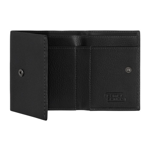 CAMEL ACTIVE Carteira Pequena com Pala Atlanta Preta | Ref. 91.11275