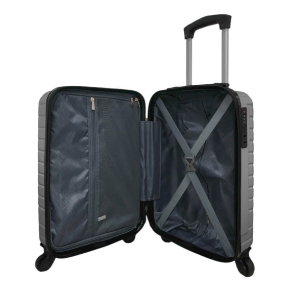 Mala de Cabine / Trolley 45cm 4R. Amovíveis Easyjet Talent 34 Cinza | Ref. 337.34CI