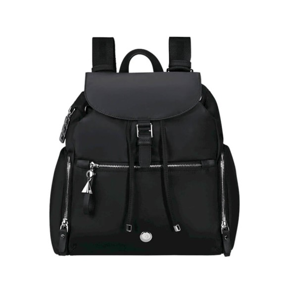 SAMSONITE Mochila de Senhora c/ Aba Casual Karissa Evo Preta | Ref. 92KP200909