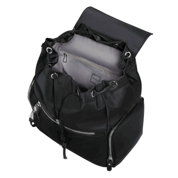 SAMSONITE Mochila de Senhora c/ Aba Casual Karissa Evo Preta | Ref. 92KP200909
