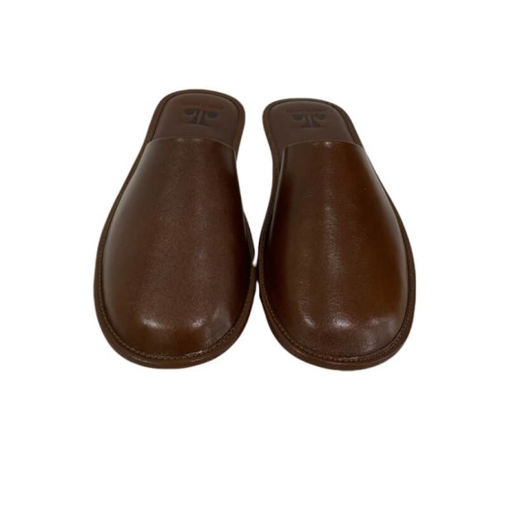 Chinelos de Quarto em Pele N.º 40 JOSEPH LOUIS 9024 Castanho | Ref. 324.9024C40 Chinelos de Quarto em Pele N.º 40 JOSEPH LOUIS 9024 Castanho | Ref. 324.9024C40