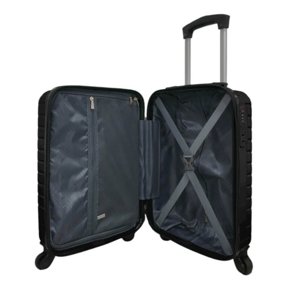 Mala de Cabine / Trolley 45cm 4R. Amovíveis Easyjet Talent 34 Preta | Ref. 337.34P