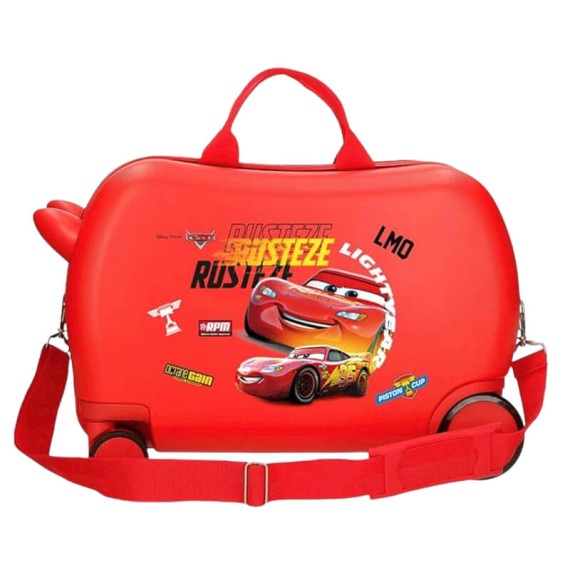 Mala de Viagem Infantil ABS 4 Rodas Easyjet CARS Rusteze Lightyear Vermelha | Ref. 186.2391021